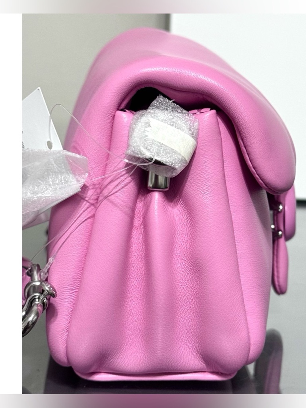 COACH “The Summer I Turned Pretty” Pillow Tabby Shoulder Bag 20, VIVID PINK - Picture 11 of 16